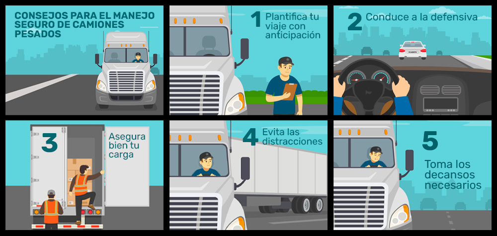 El manejo seguro de camiones es esencial
