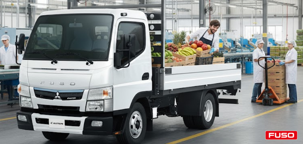 camion canter con productos alimentarios 2